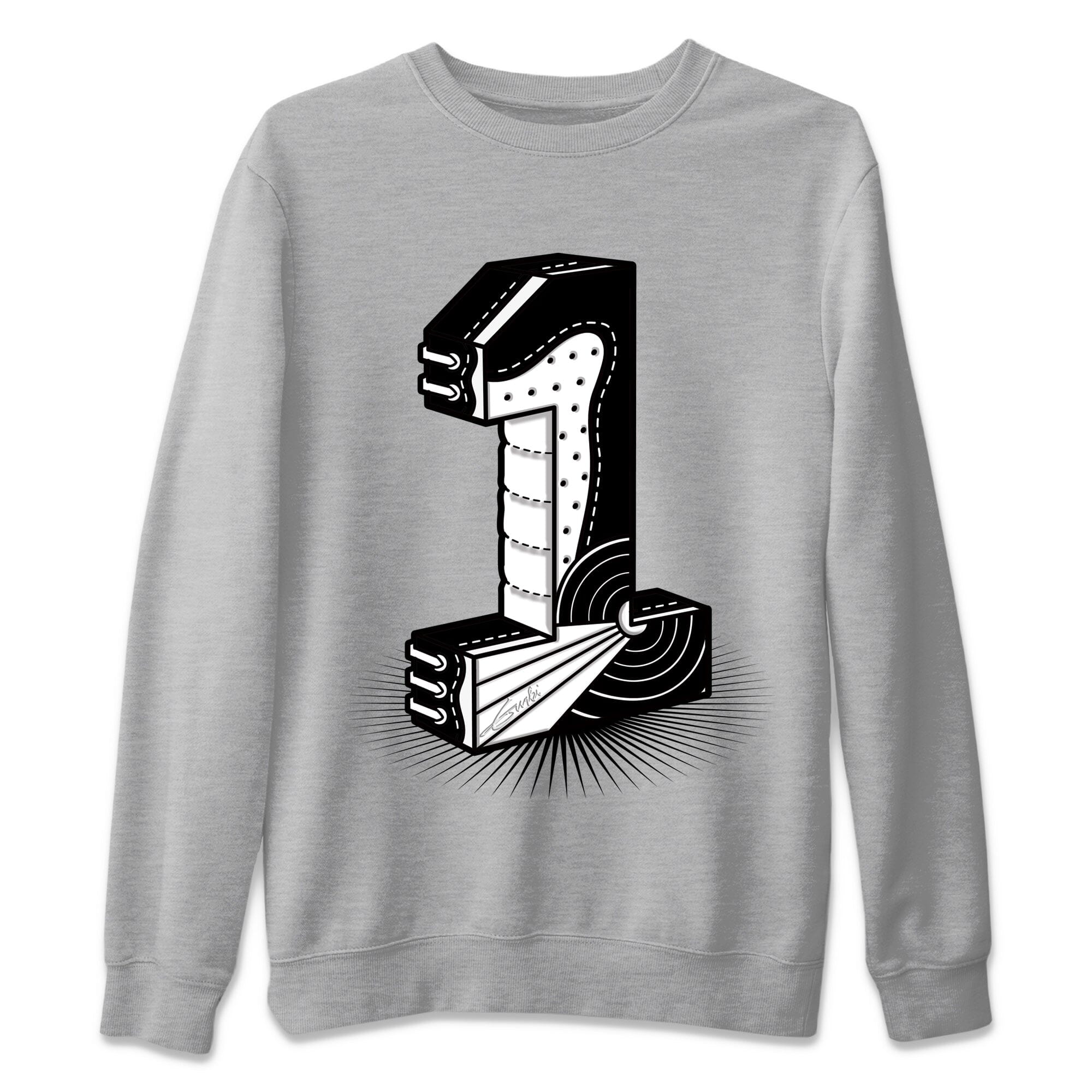 Number Statue Unisex Sweater – Air Jordan 1 Homage, Sneakers Matching Sweater