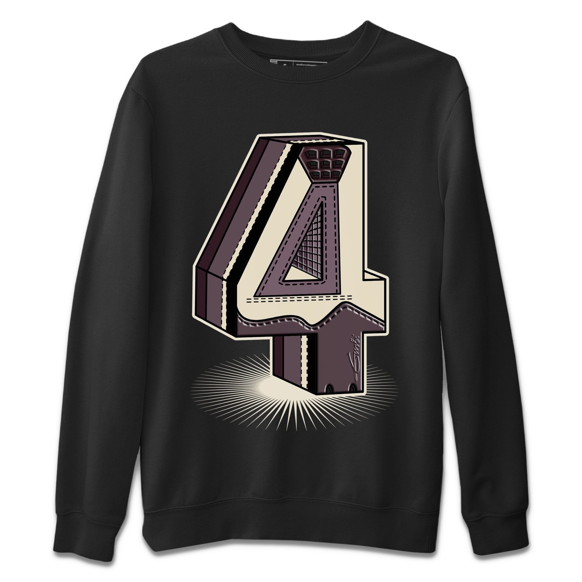 Number Statue Unisex Sweater – Air Jordan 4 A Ma Maniere, Sneakers Matching Sweater