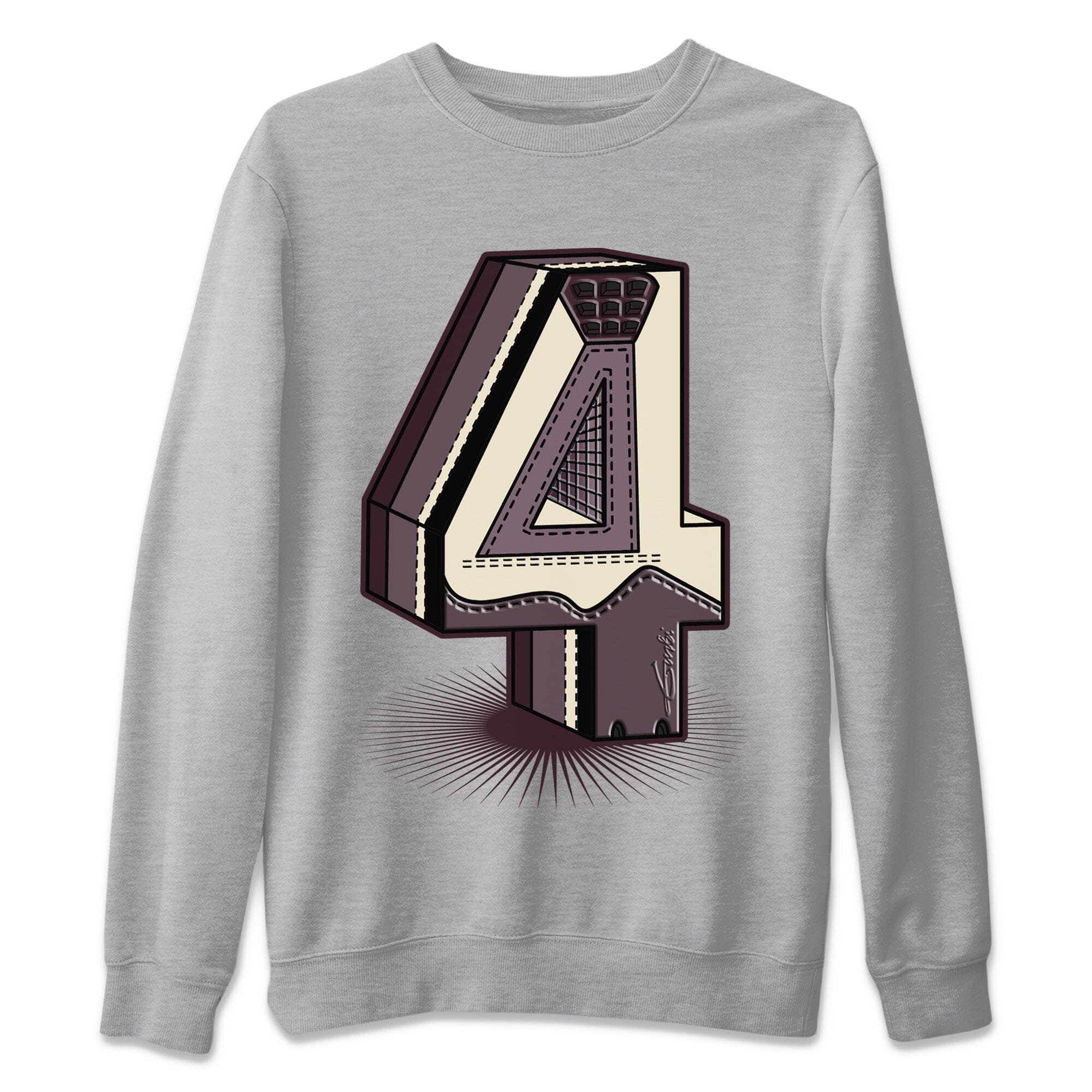 Number Statue Unisex Sweater – Air Jordan 4 A Ma Maniere, Sneakers Matching Sweater