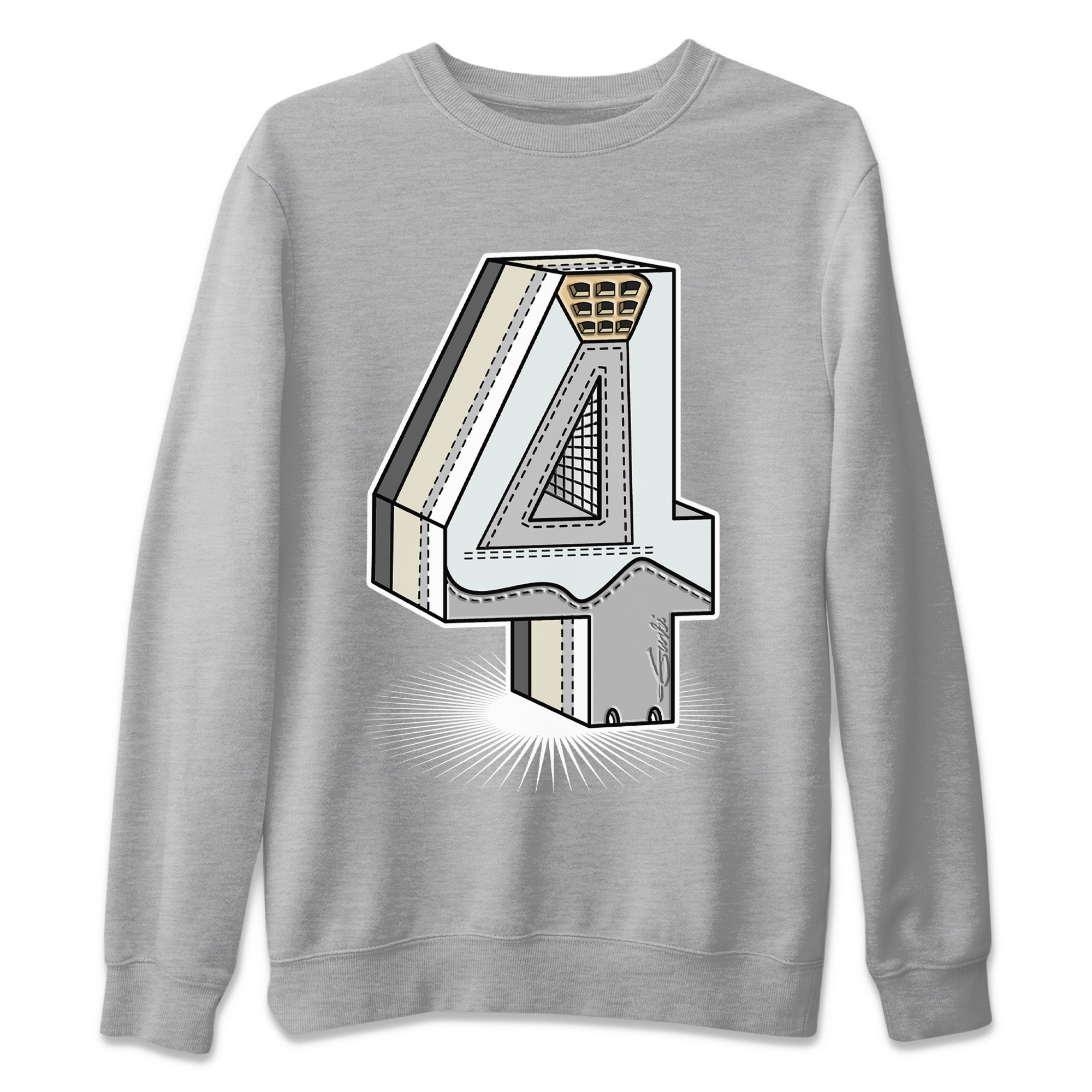 Number Statue Unisex Sweater – Air Jordan 4 Craft, Sneakers Matching Sweater
