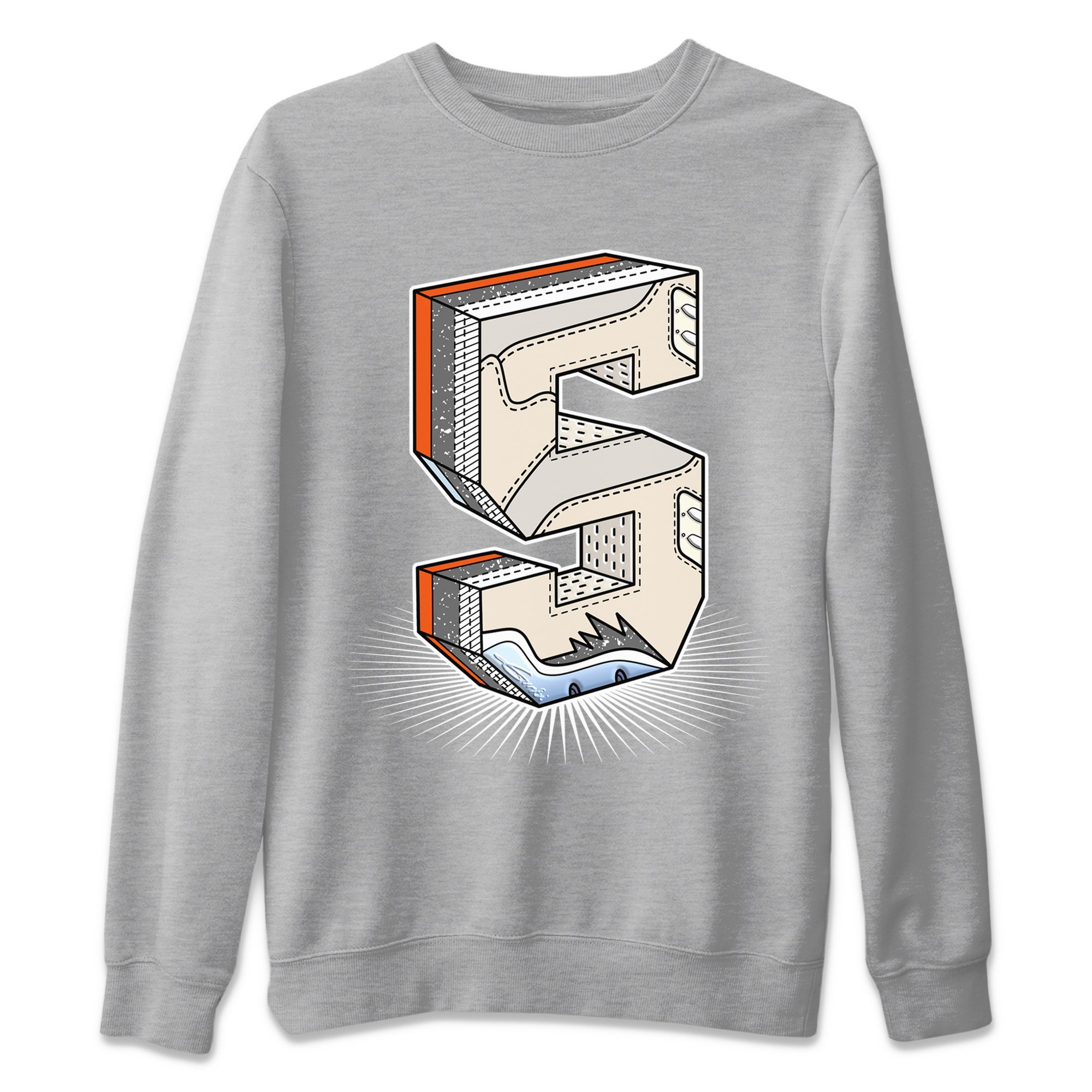 Number Statue Unisex Sweater – Air Jordan 5 Craft, Sneakers Matching Sweater