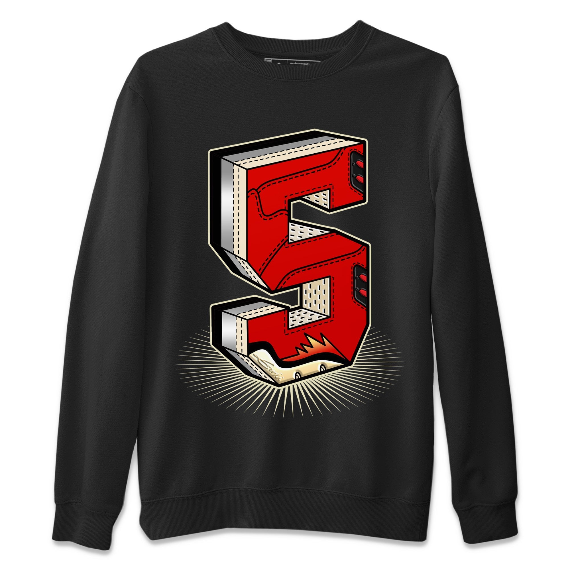 Number Statue Unisex Sweater – Air Jordan 5 Mars For Her, Sneakers Matching Sweater