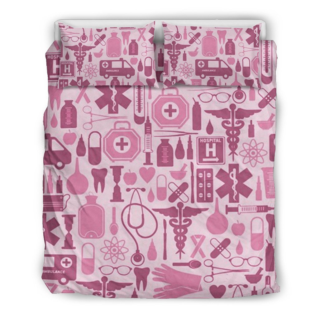 Nurse Pink Tools 3D Customized Duvet Cover Bedding Set