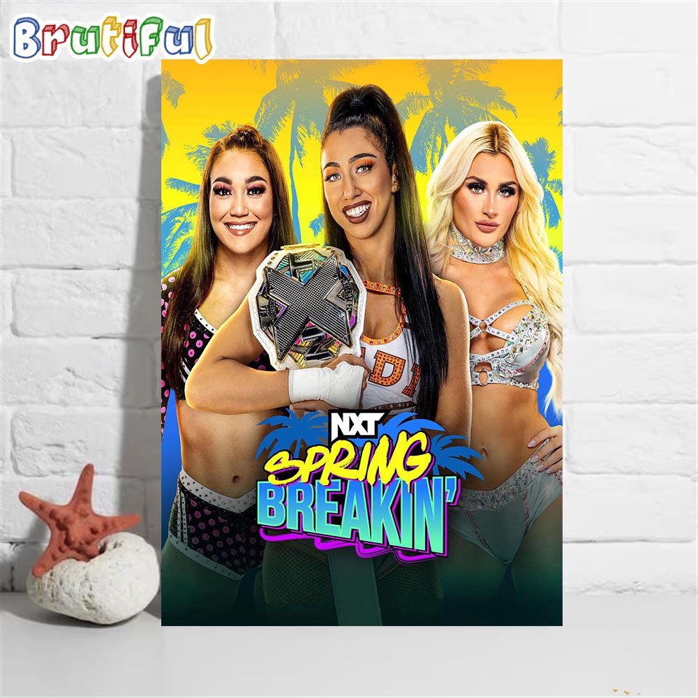 NXT Spring Breakin' The WWE NXT Womens Champion Wall Art Poster Canvas