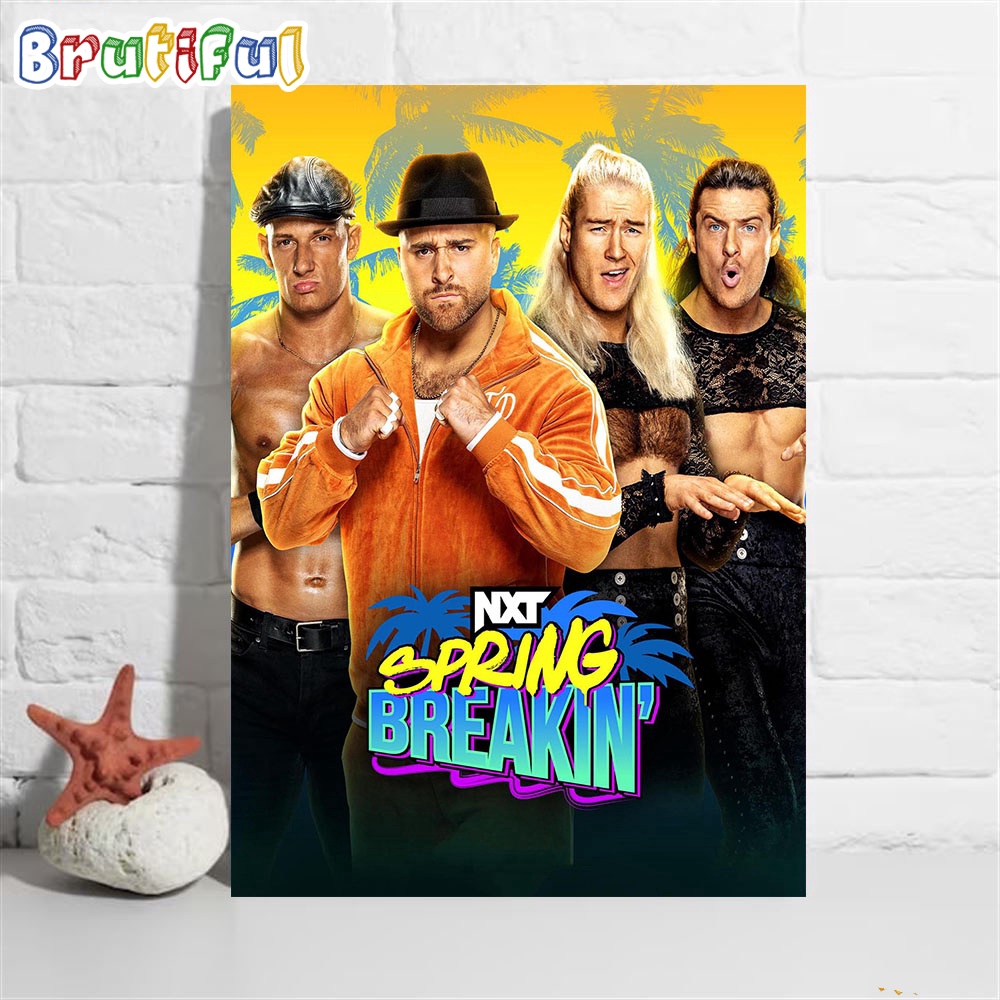 NXT Spring Breakin Trunk Match Wall Art Poster Canvas