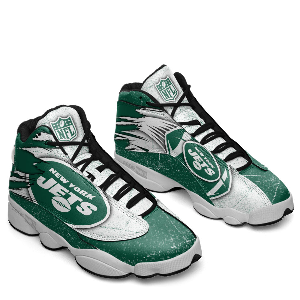 NY Jets JD13 Sneakers Custom Shoes For Fans