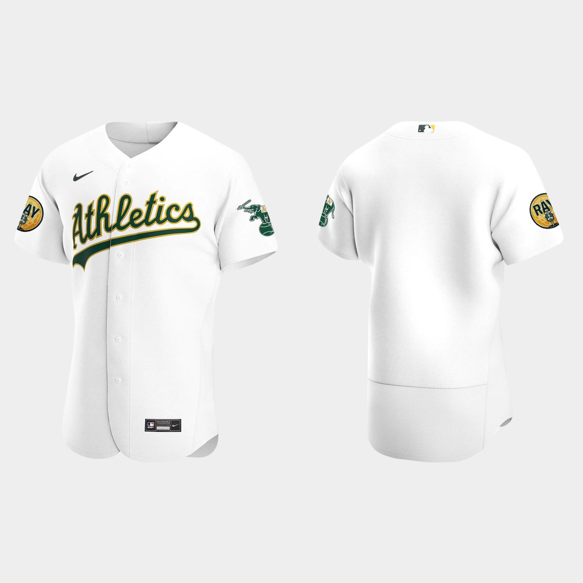 Oakland Athletics 2022 Ray Fosse Patch Jersey - White
