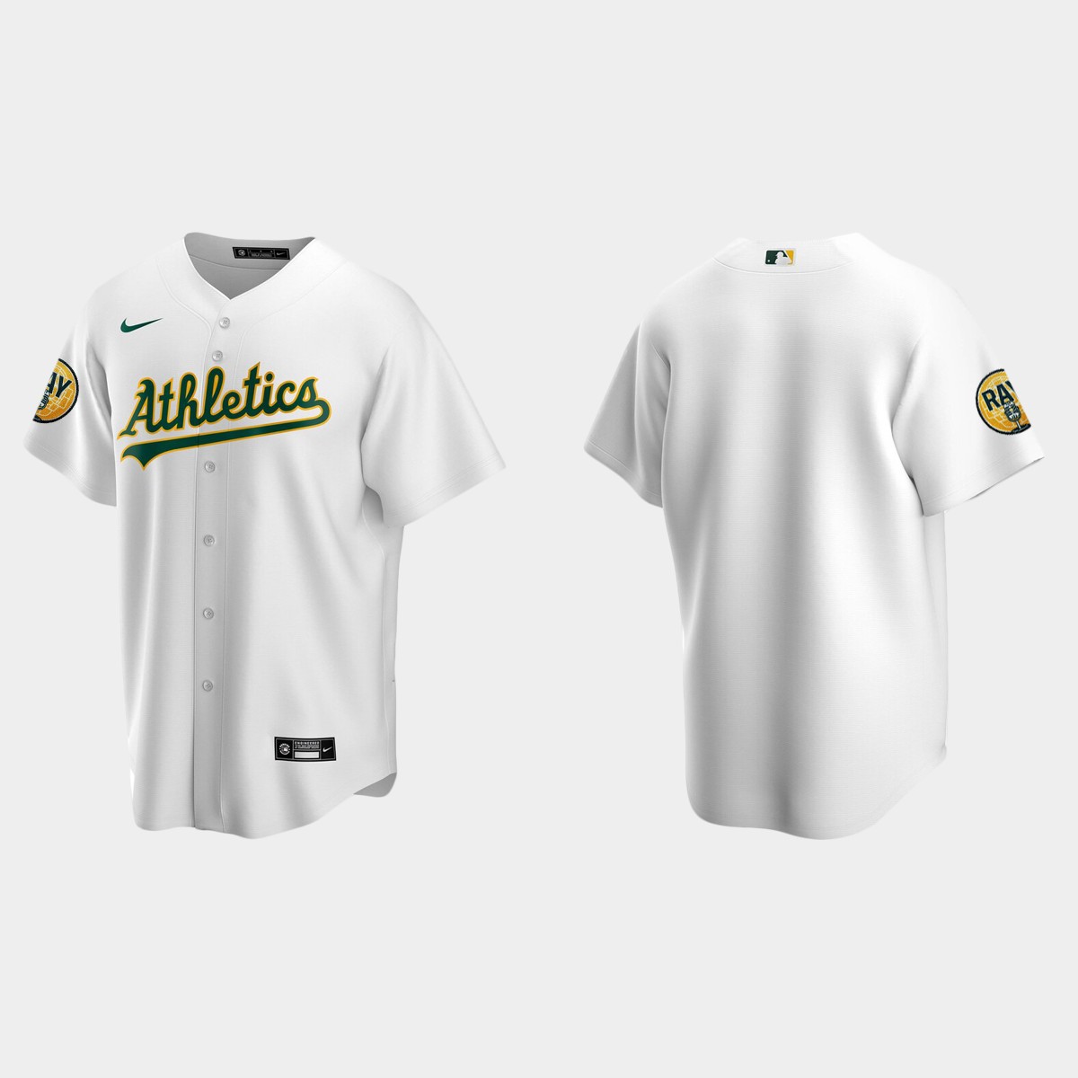 Oakland Athletics 2022 Ray Fosse Patch Jersey - White