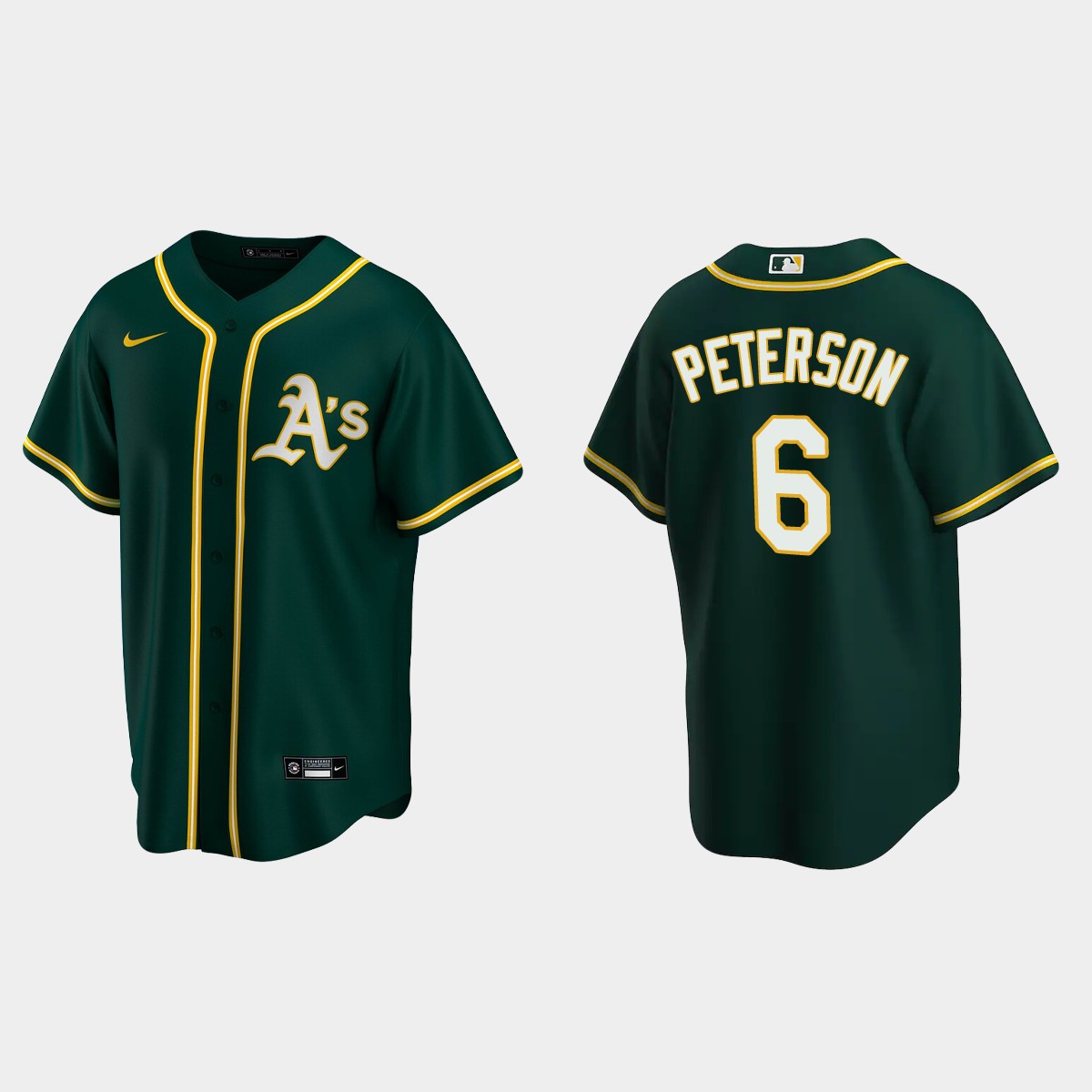 Oakland Athletics Jace Peterson Alternate Jersey - Green