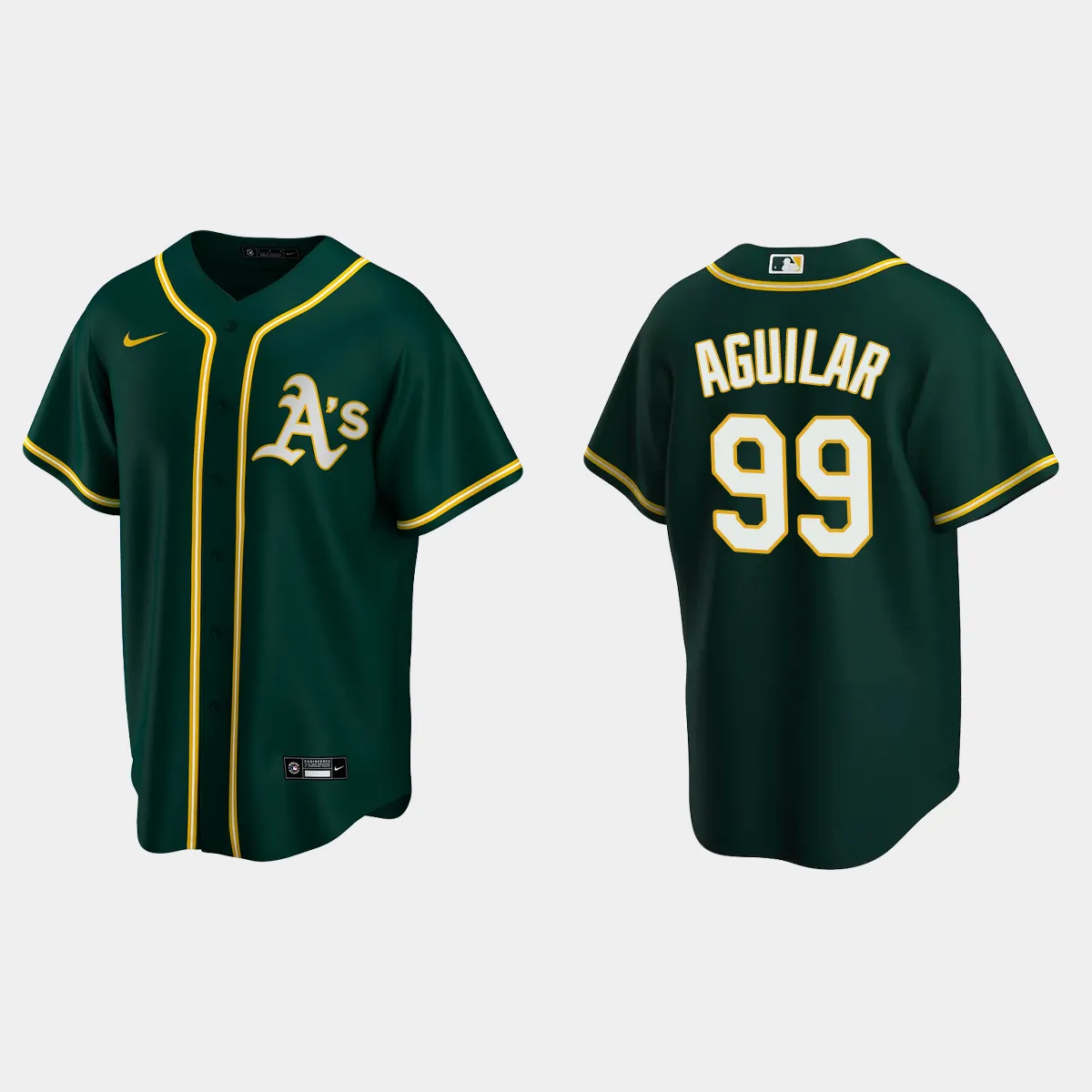 Oakland Athletics Jesus Aguilar Alternate Jersey - Green
