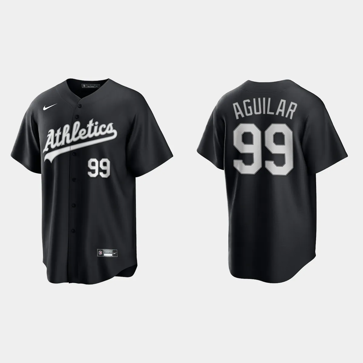 Oakland Athletics Jesus Aguilar Jersey - Black White