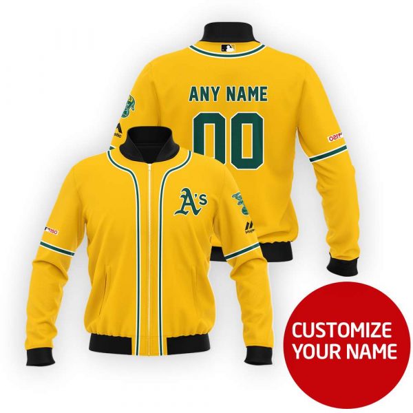 Oakland Athletics Personalized Bomber Jacket All Over Printed Bomber Jacket