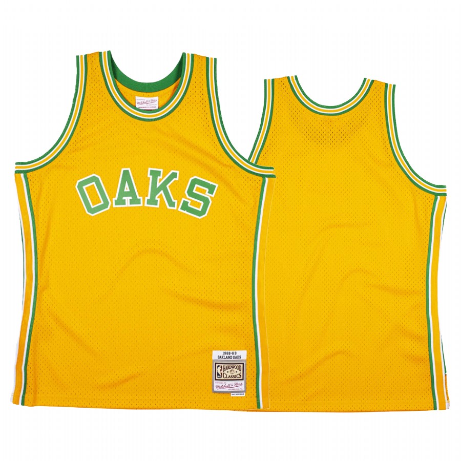 Oakland Oaks ABA Yellow Hardwood Classics 1968-69 Jersey