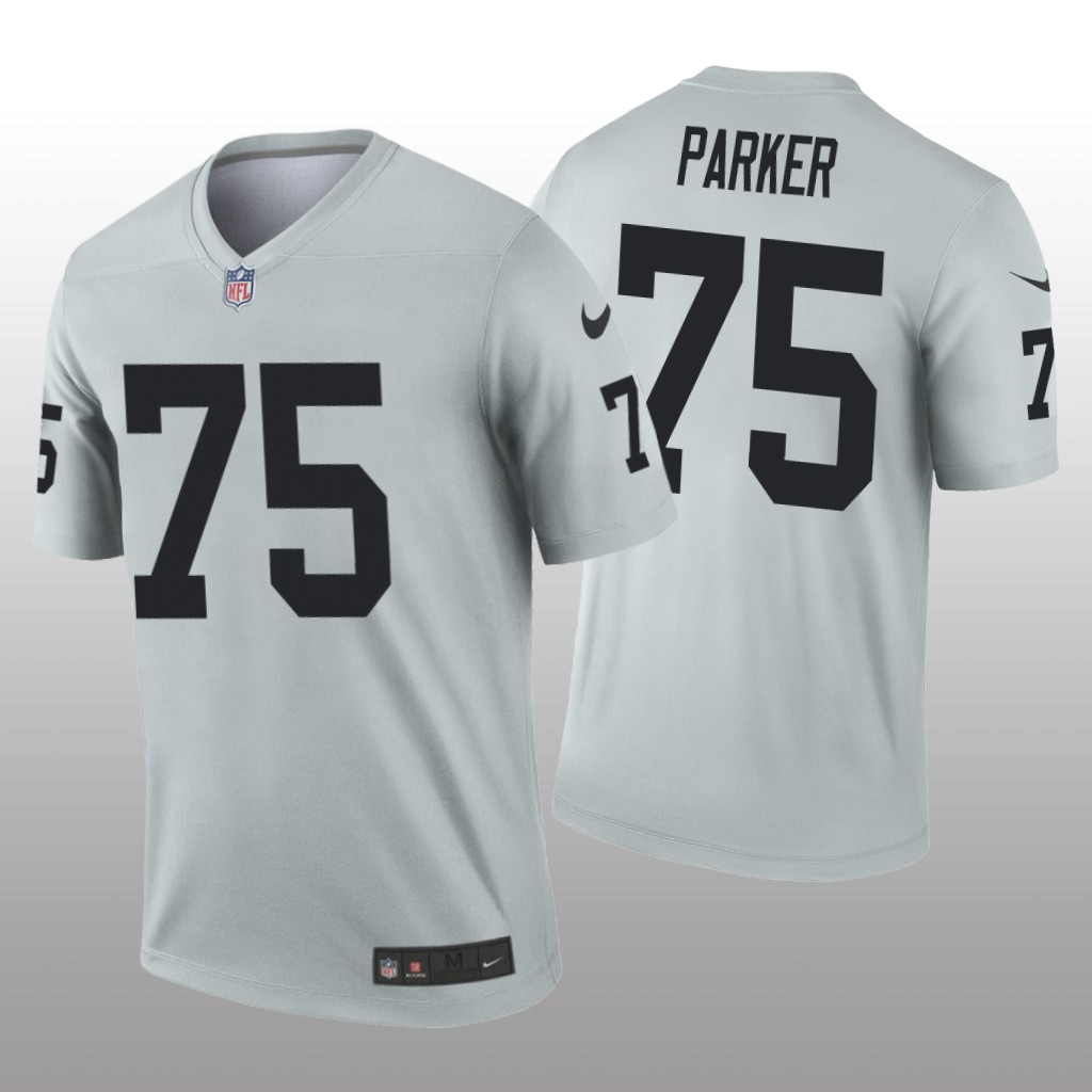 Oakland Raiders Brandon Parker Silver Jersey Inverted Legend - Men's