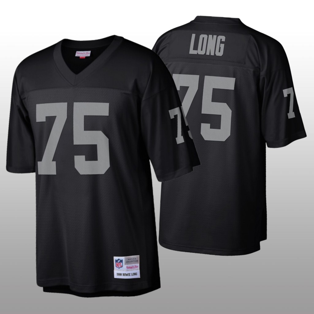 Oakland Raiders Howie Long Mitchell & Ness Black Legacy Jersey - Men's