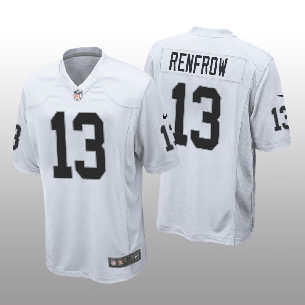 Oakland Raiders Hunter Renfrow White Jersey Game - Men's