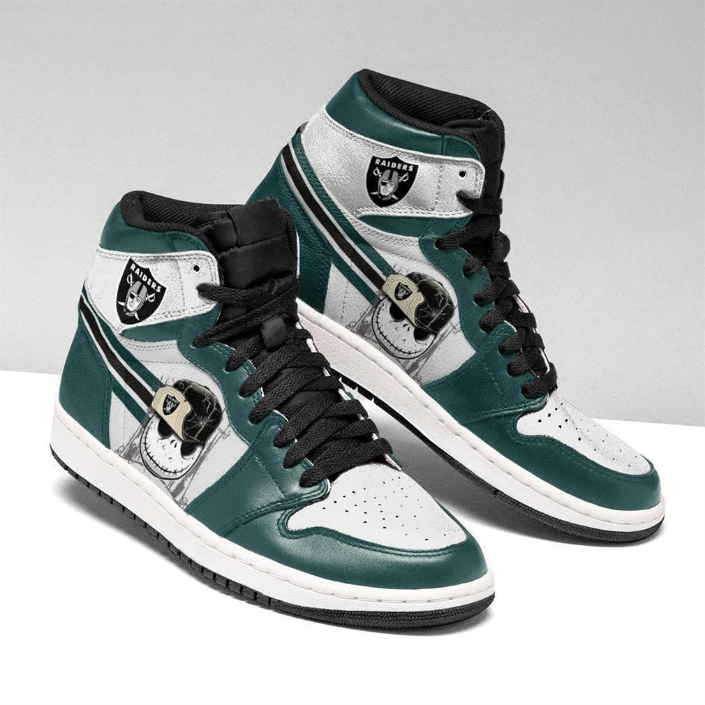 Oakland Raiders Nfl Football Air Sneakers Sneakers Sport High Top Air Jordan Sneaker, Air Jordan Hightop
