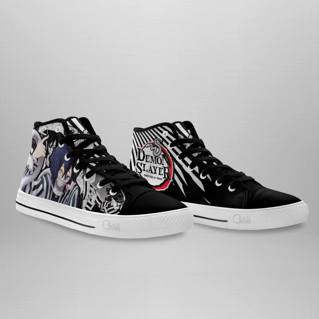 Obanai High Top Shoes Custom Anime Demon Slayer Sneakers