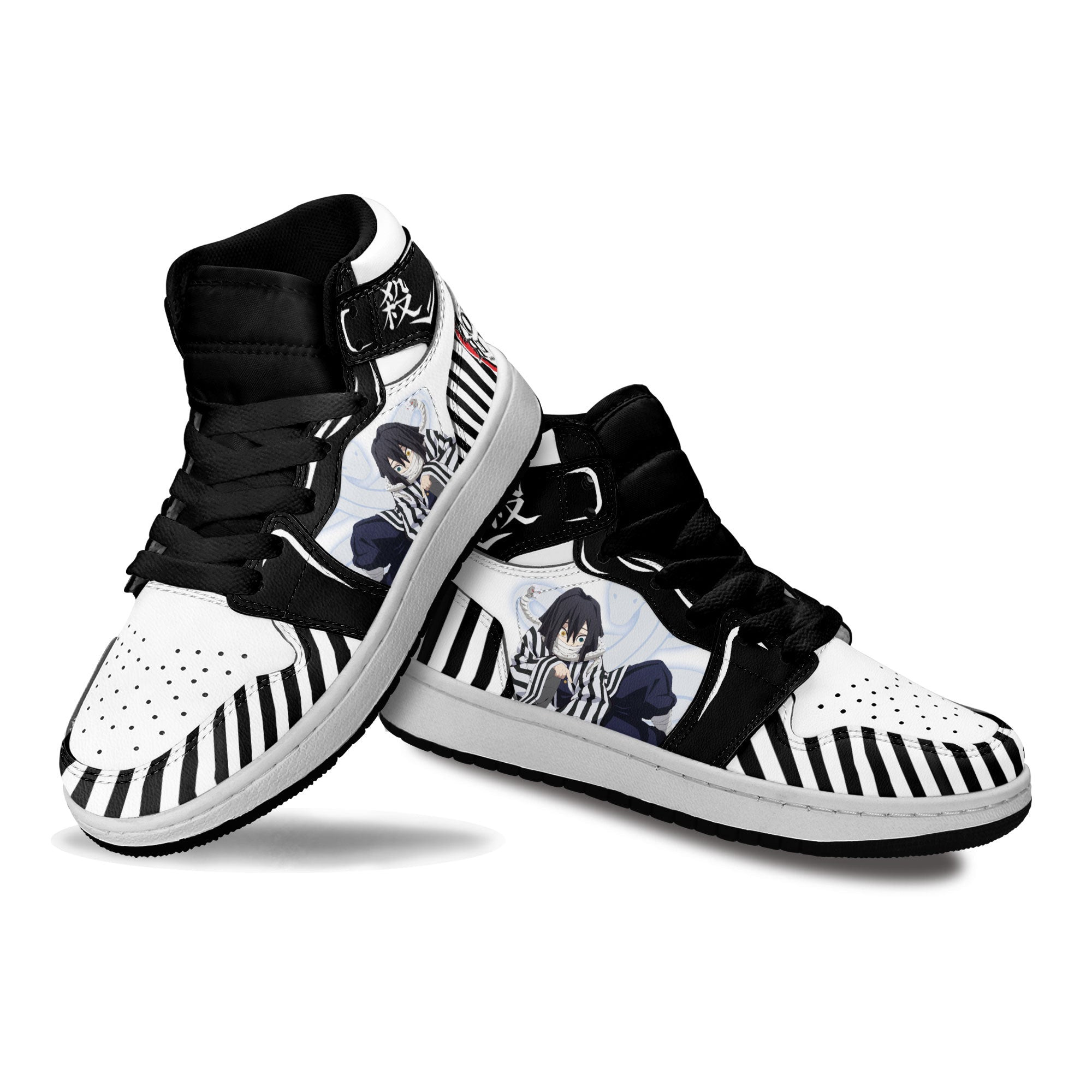 Obanai Iguro Kids Sneakers Custom Anime Demon Slayer Shoes For Kids