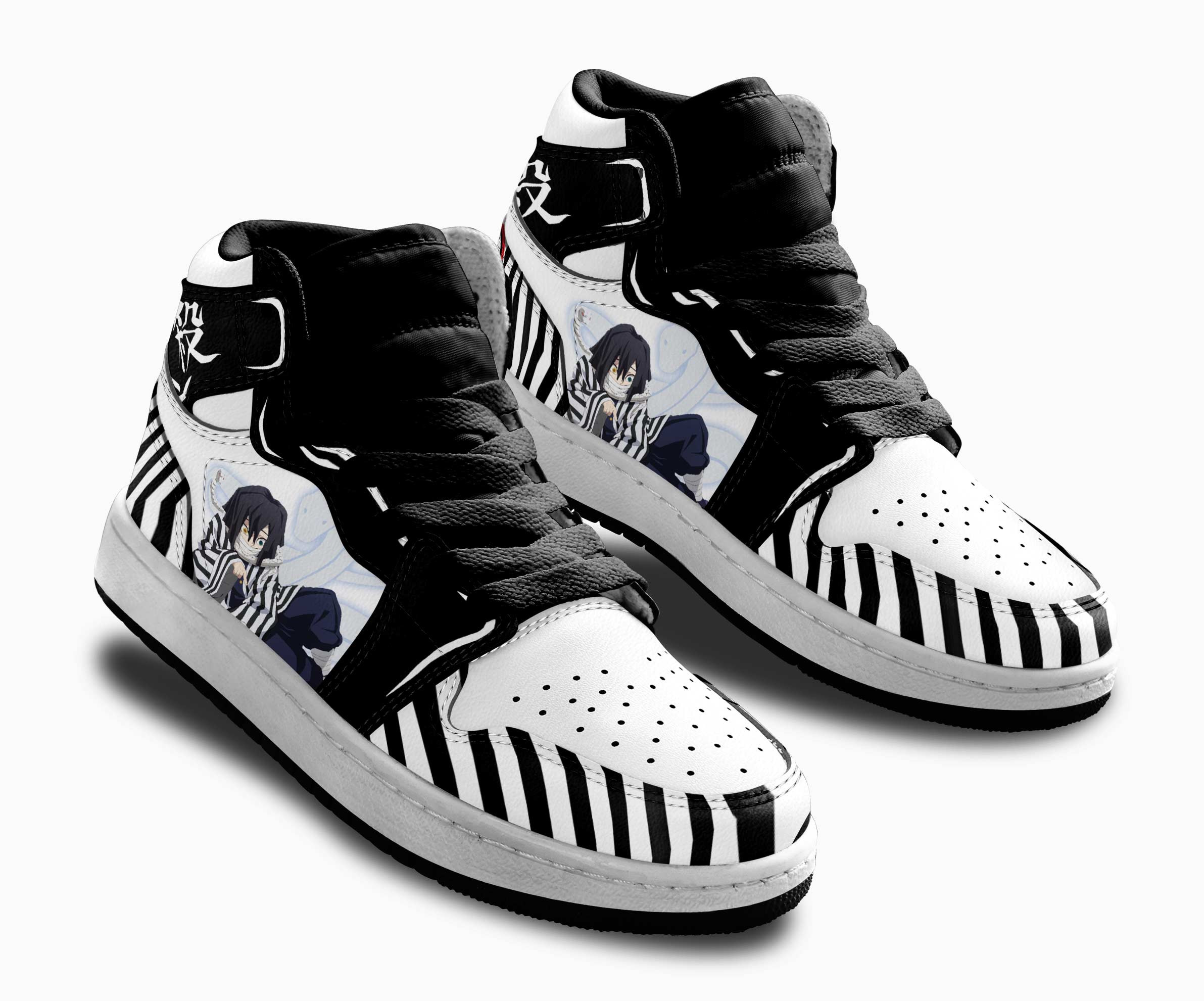 Obanai Iguro Kids Sneakers Custom Anime Demon Slayer Shoes For Kids