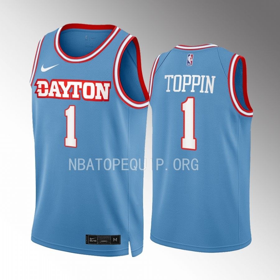 Obi Toppin Dayton Flyers Chapel Blue Jersey College Swingman