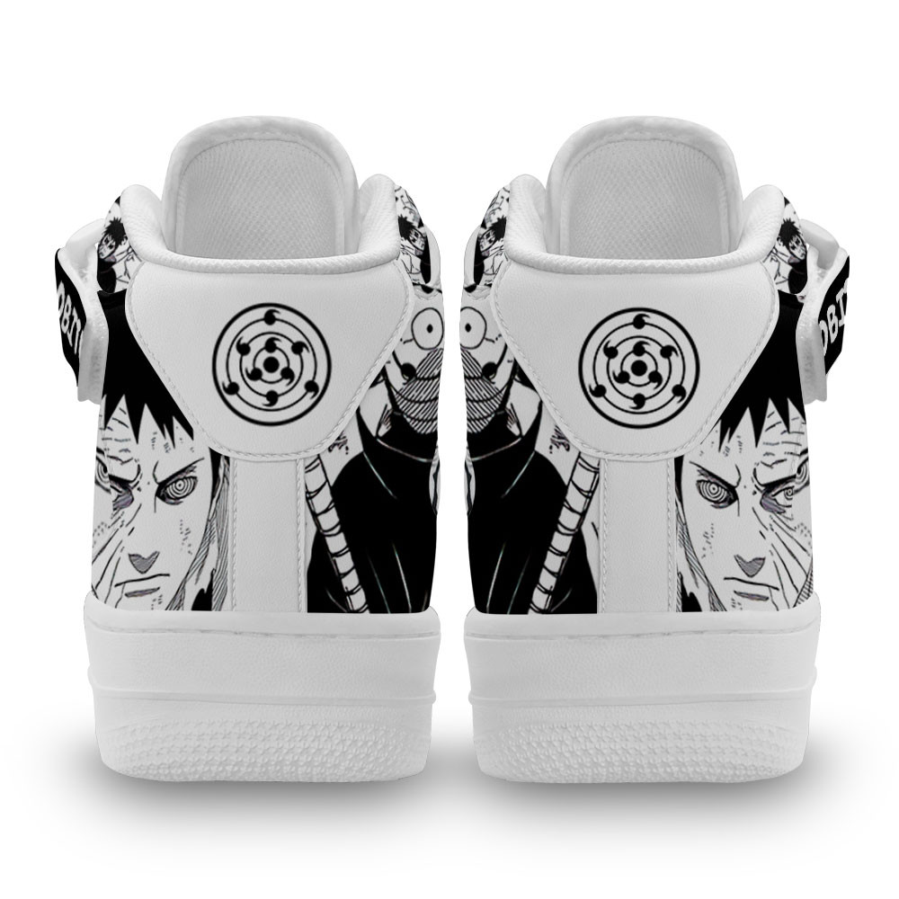 Obito Sneakers Air Mid Custom Anime Shoes Mix Manga