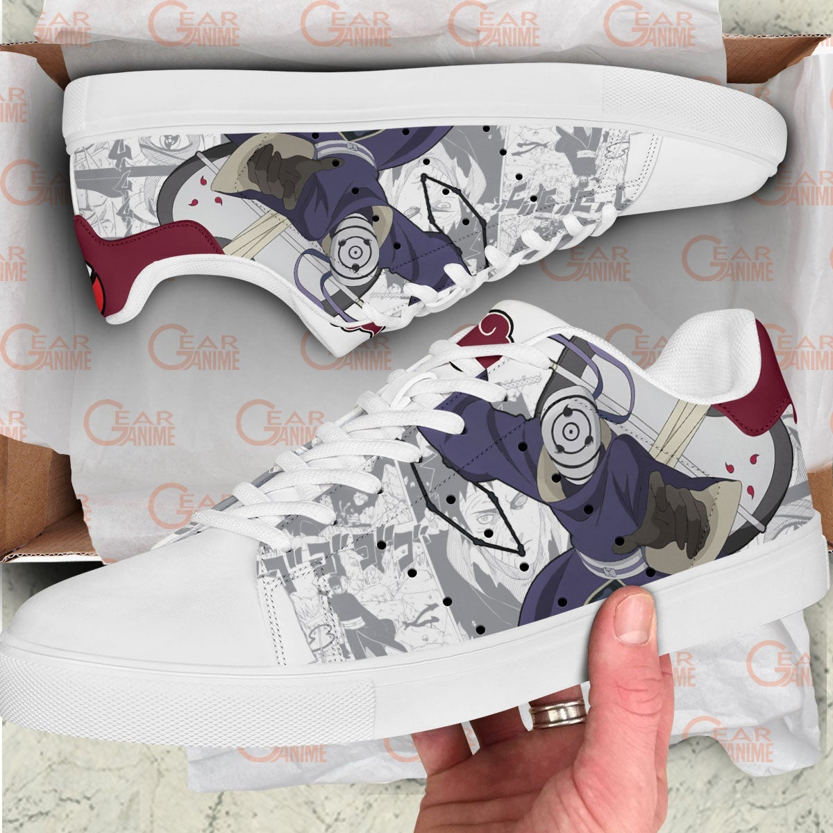 Obito Uchiha Skate Sneakers Custom NRT Anime Shoes