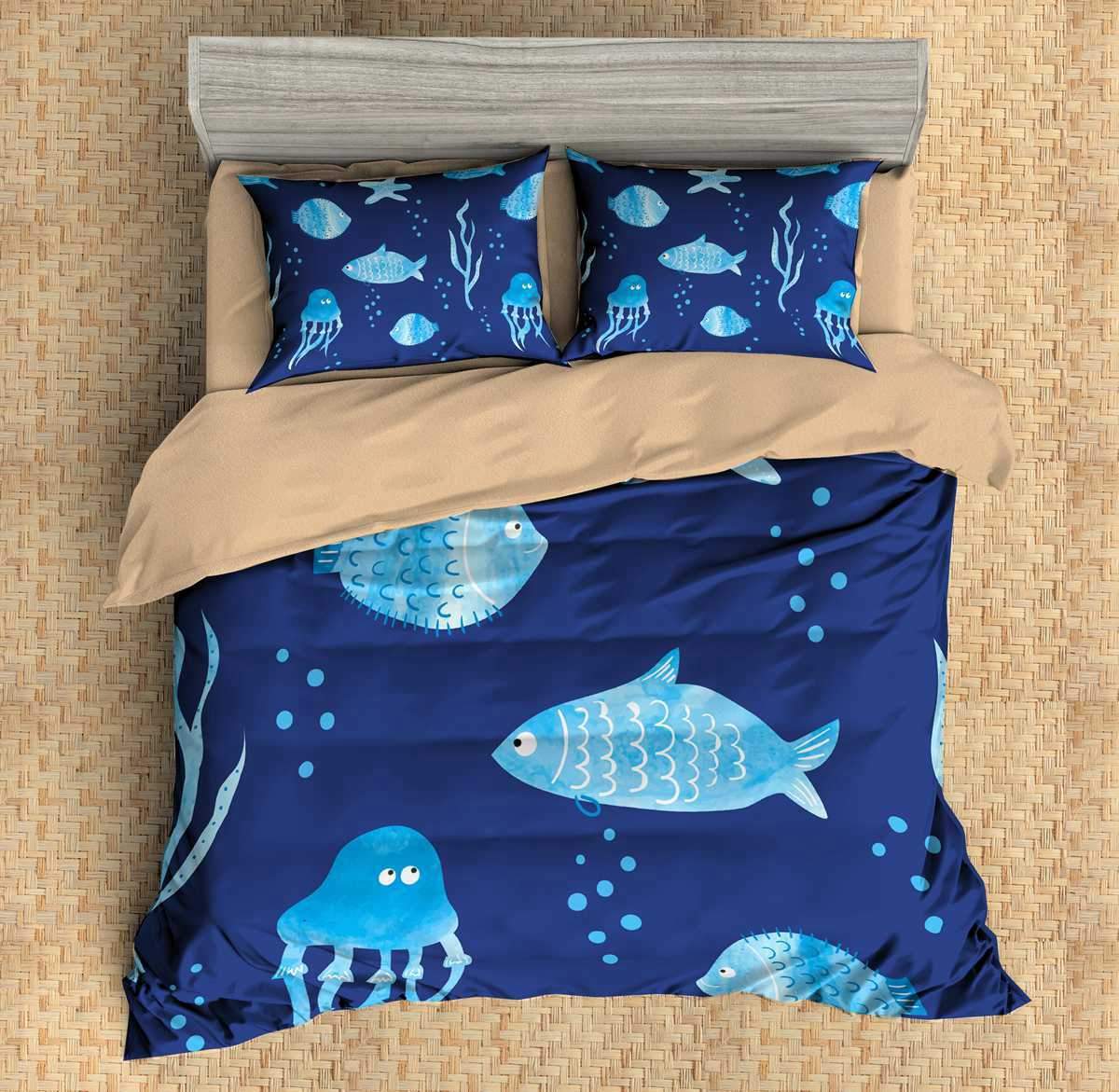 Ocean 12 3D Customized Duvet Cover Bedding Set