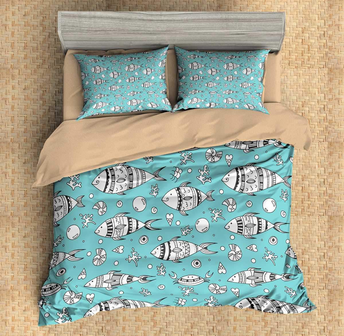 Ocean 3D Customized Duvet Cover Bedding Set