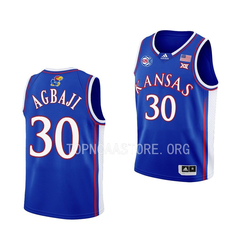 Ochai Agbaji Kansas Jayhawks Royal Swingman Youth Jersey
