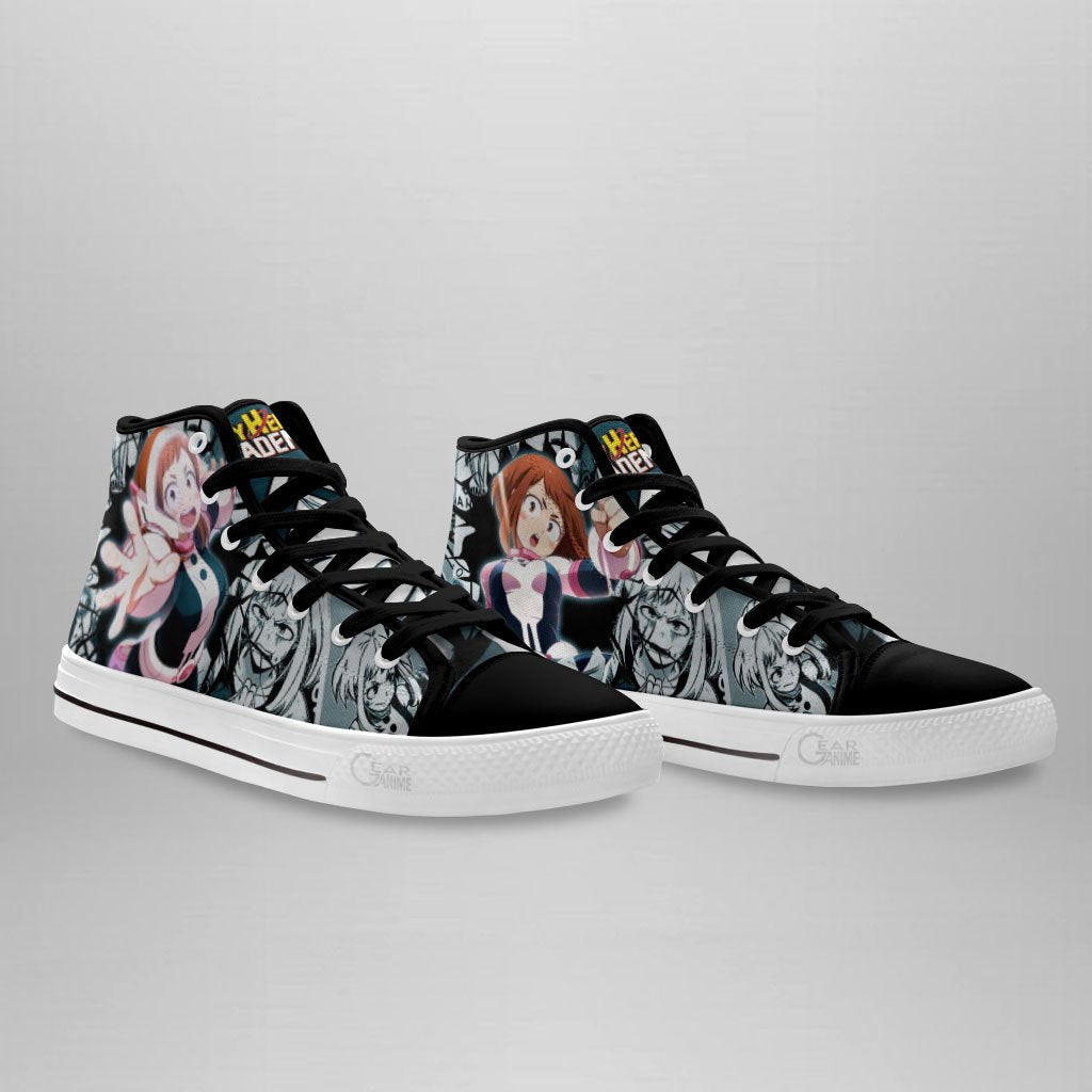 Ochako Uraraka High Top Shoes Custom Anime My Hero Academia Sneakers