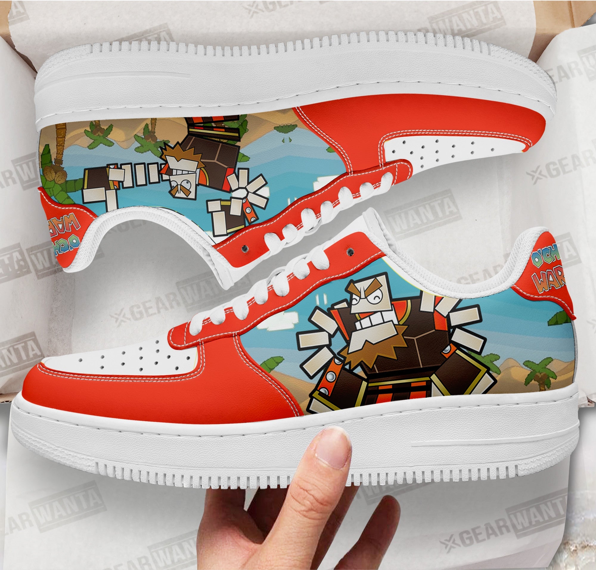 O’Chunks Air Sneakers Custom Super Paper Mario Shoes