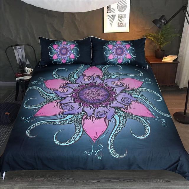 Octopus 3D Customized Duvet Cover Bedding Set