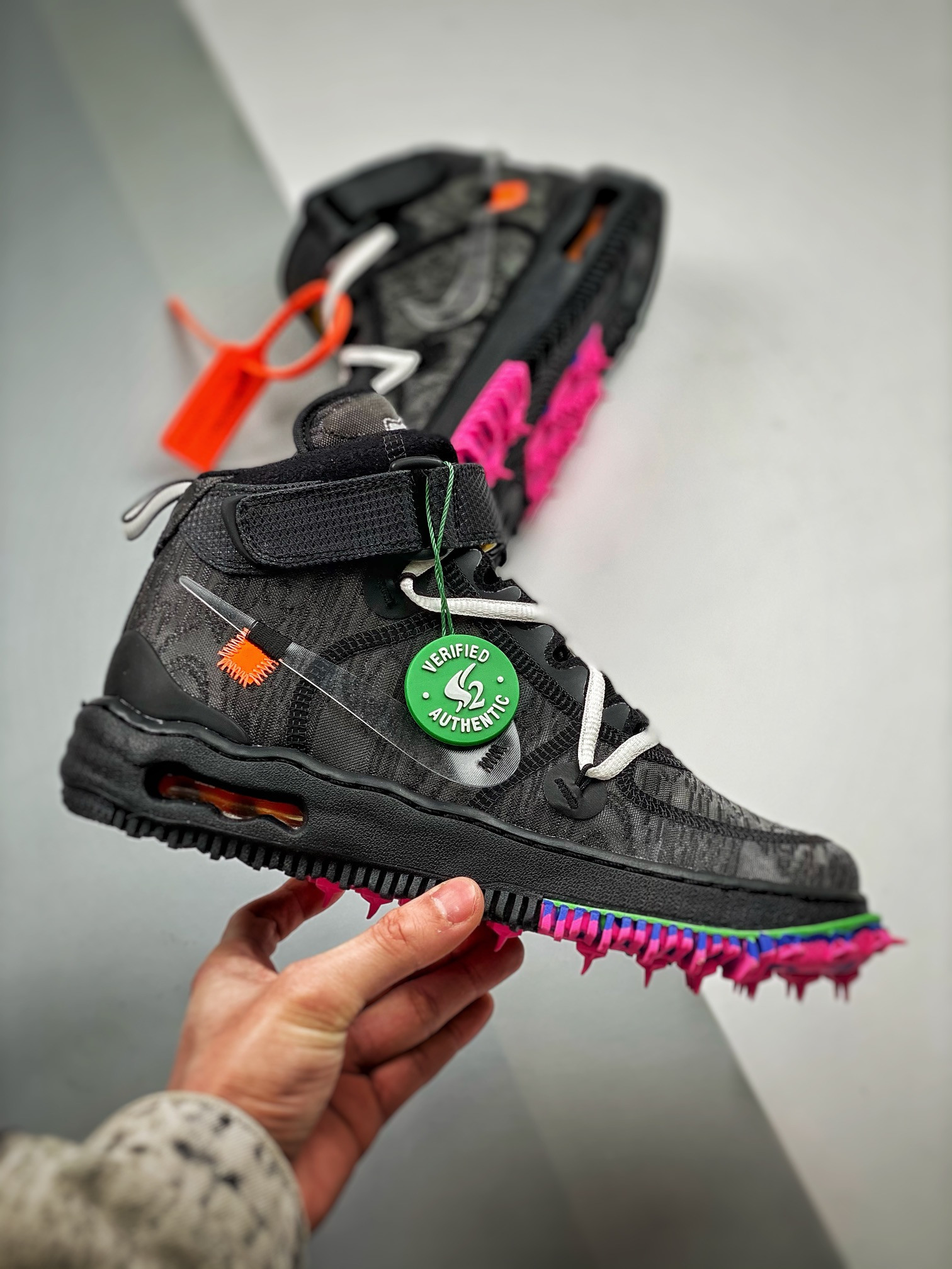 Off-White x Nike Air Force 1 Mid “Black” For Sale