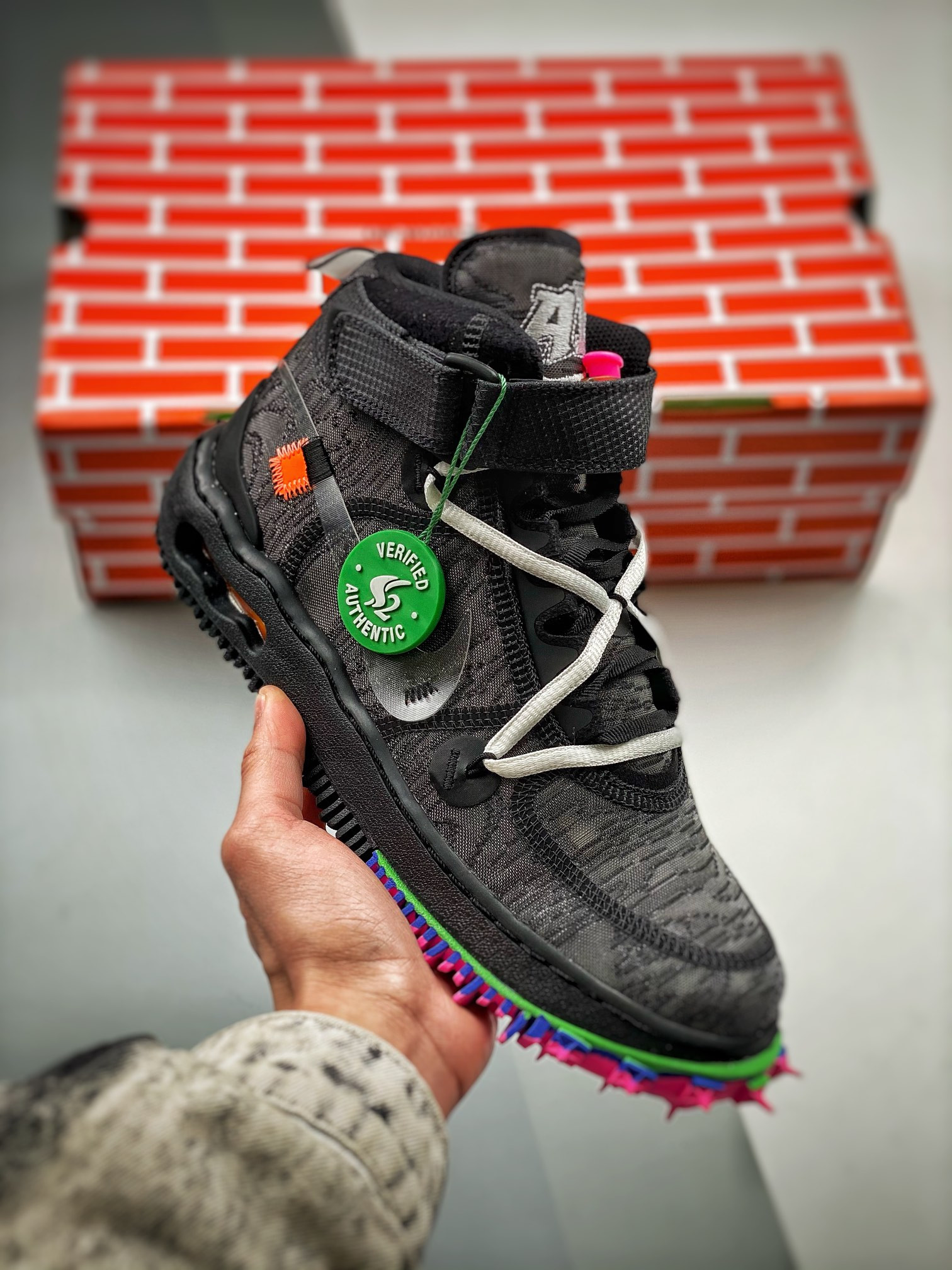 Off-White x Nike Air Force 1 Mid “Black” For Sale