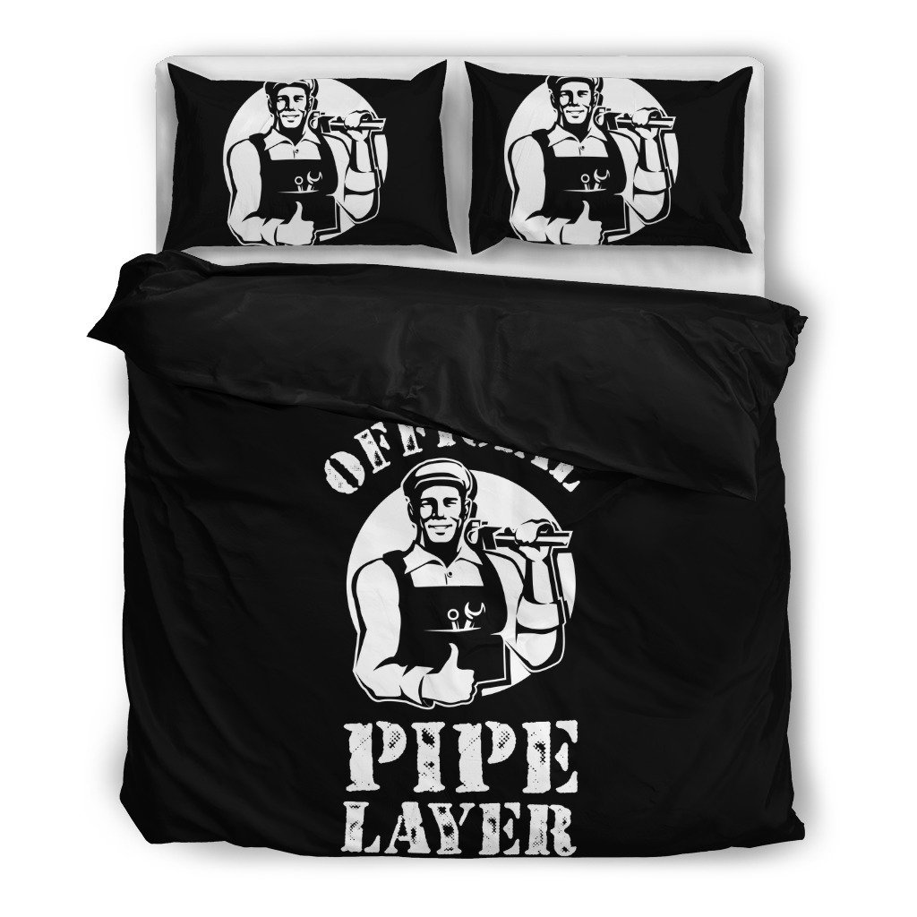 Official Pipe Layer 3D Customized Duvet Cover Bedding Set