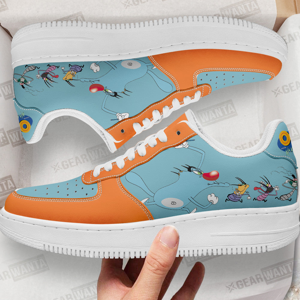 Oggy and the Cockroaches Air Sneakers Custom Cartoon Shoes