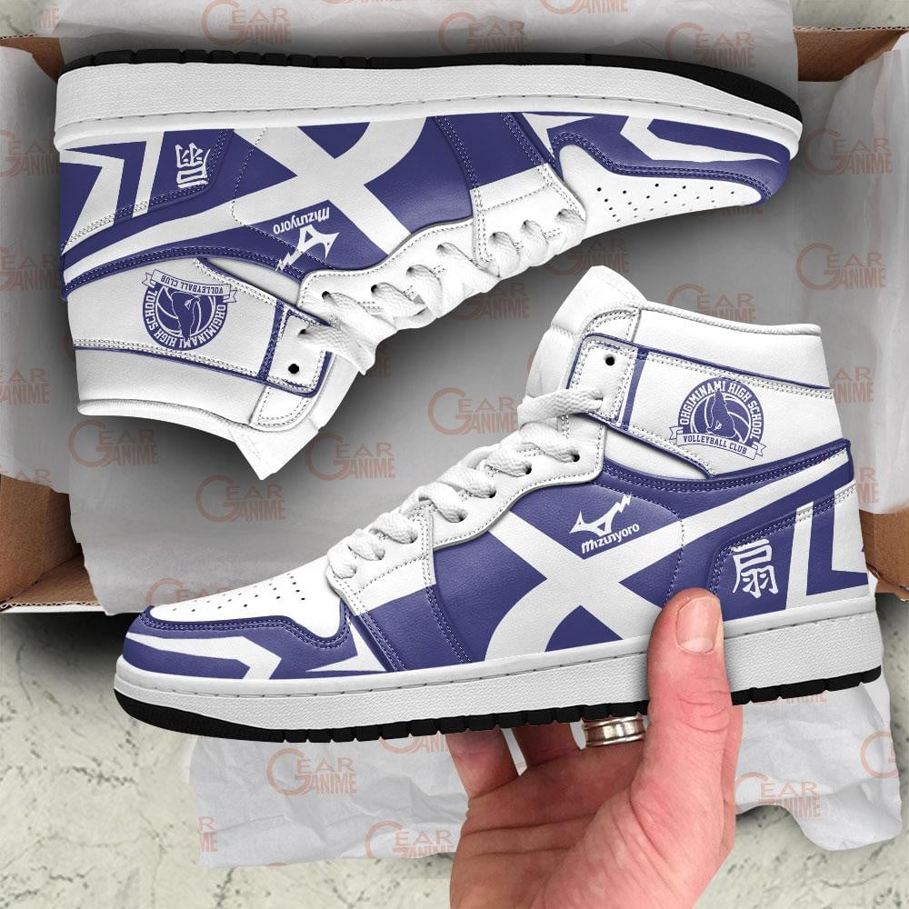 Ohgiminami High JD1s Sneakers Haikyuu Anime Shoes, Air Jordan Hightop