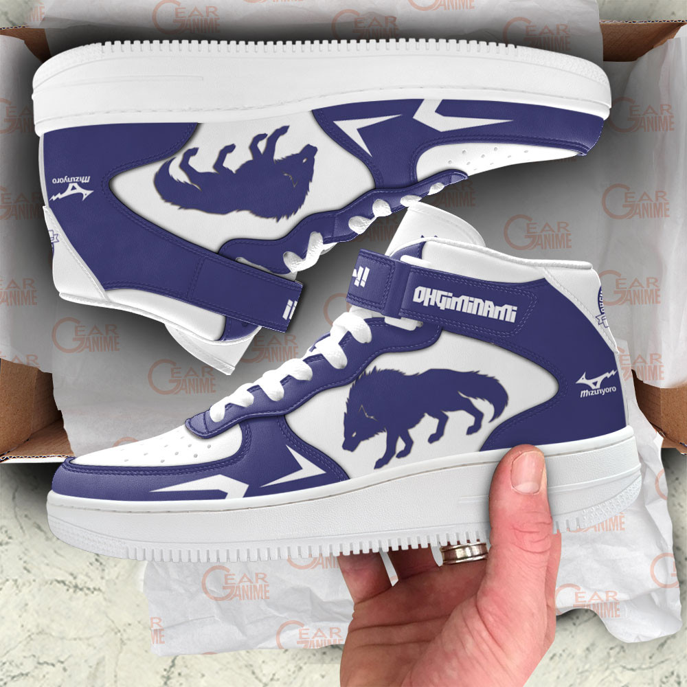 Ohgiminami Sneakers Air Mid Custom Haikyuu Anime Shoes