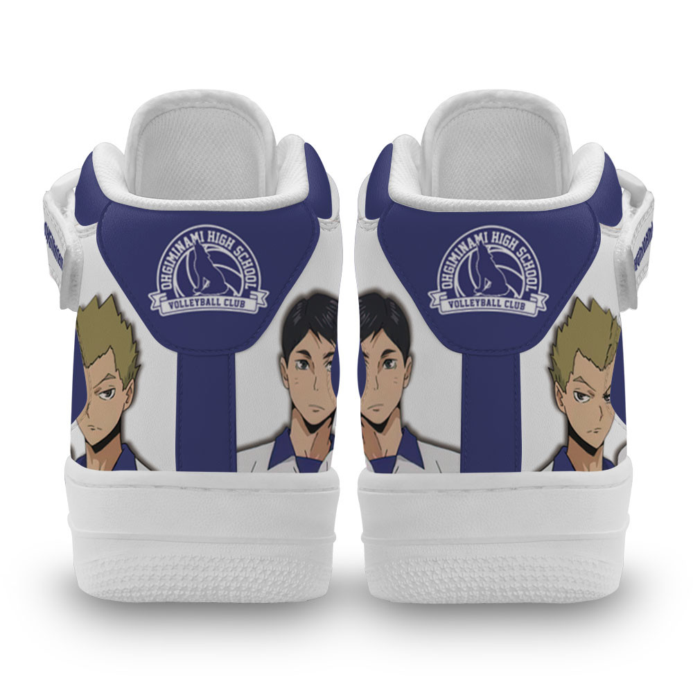 Ohgiminami Sneakers Air Mid Custom Haikyuu Anime Shoes