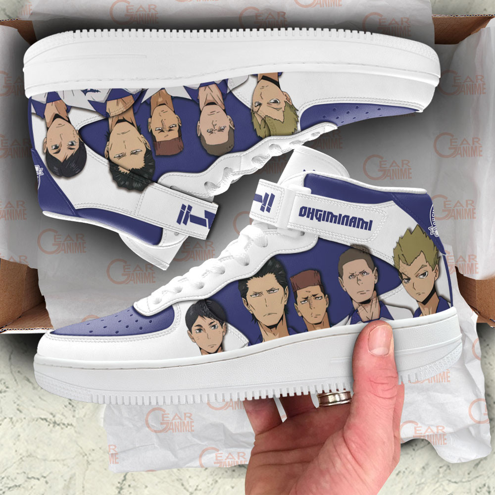 Ohgiminami Sneakers Air Mid Custom Haikyuu Anime Shoes