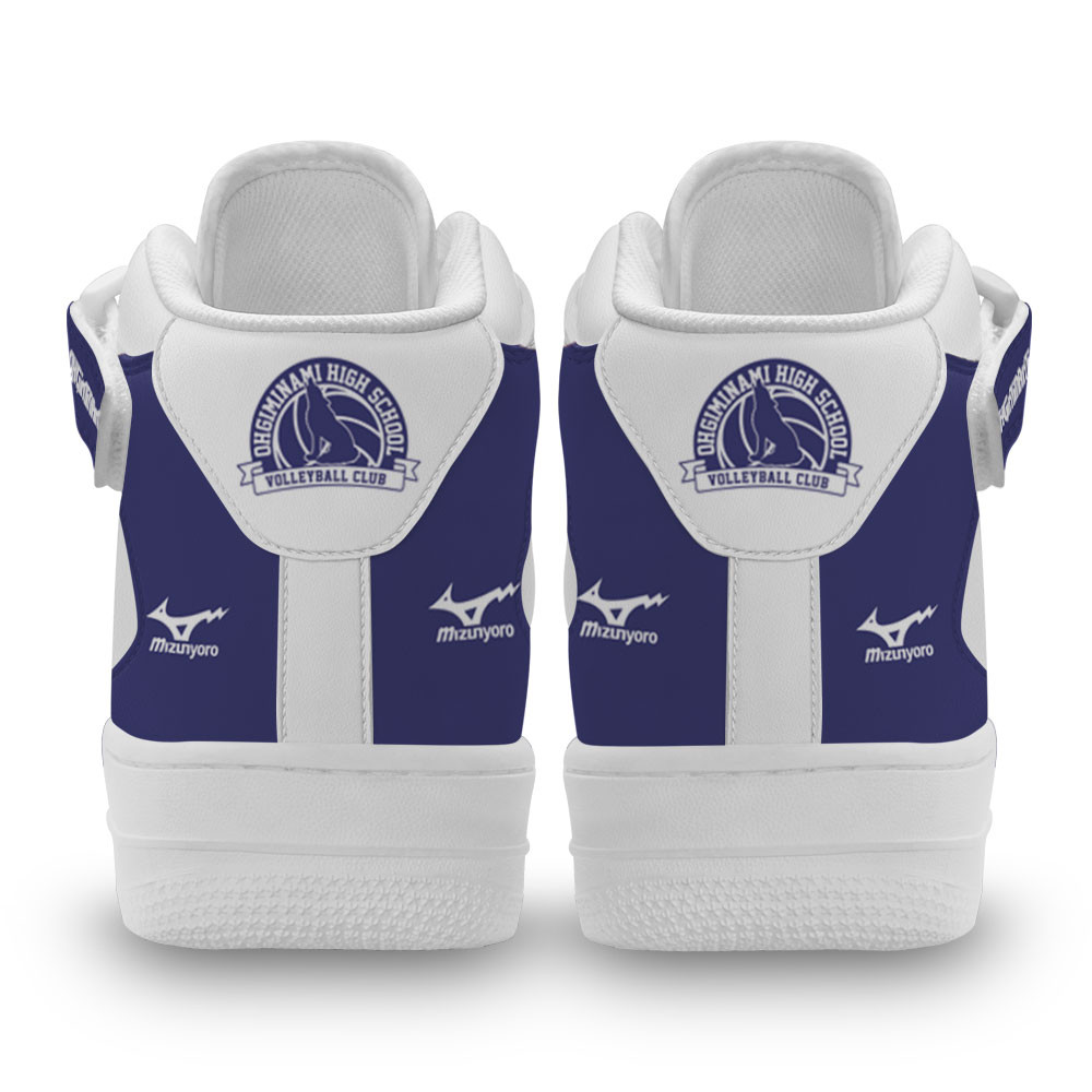Ohgiminami Sneakers Air Mid Custom Haikyuu Anime Shoes