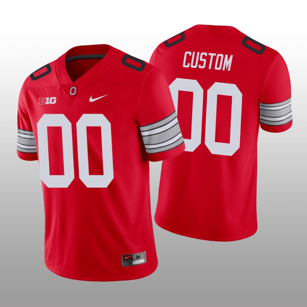 Ohio State Buckeyes Custom Scarlet Player Jersey Alumni Game - Men's