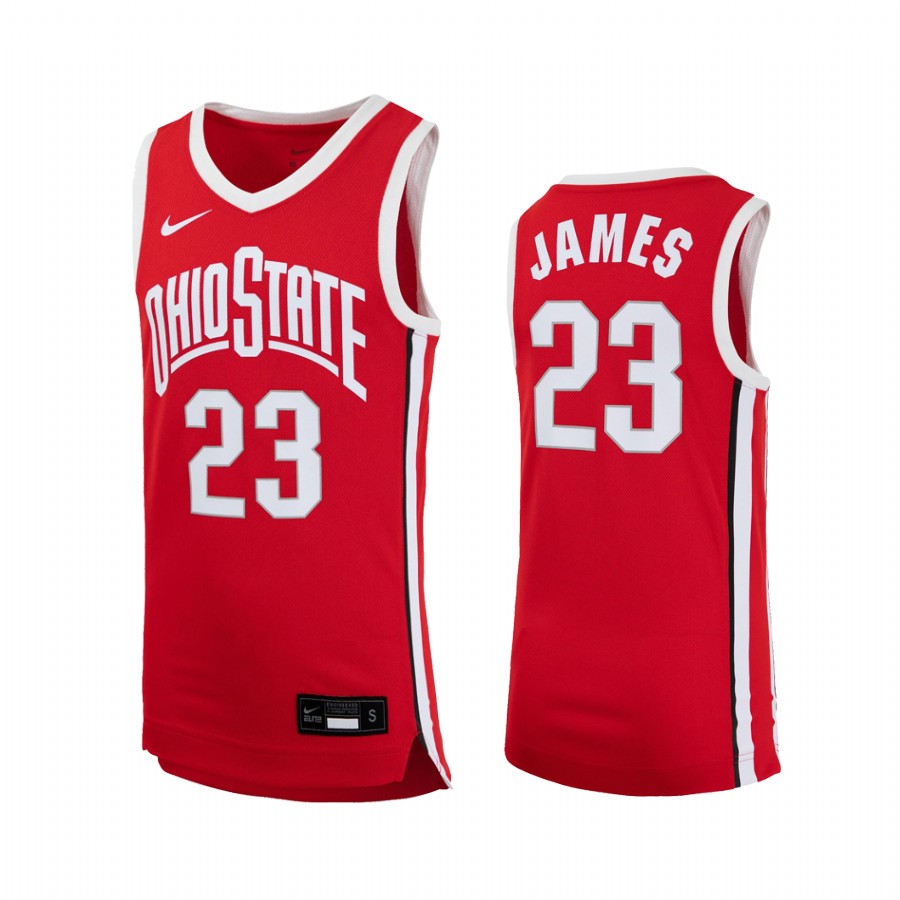 Ohio State Buckeyes LeBron James Scarlet Youth Jersey - College