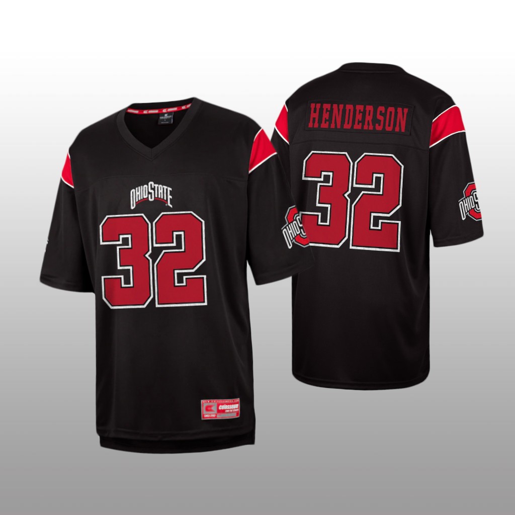 Ohio State Buckeyes TreVeyon Henderson Black Fashion Jersey - Men's