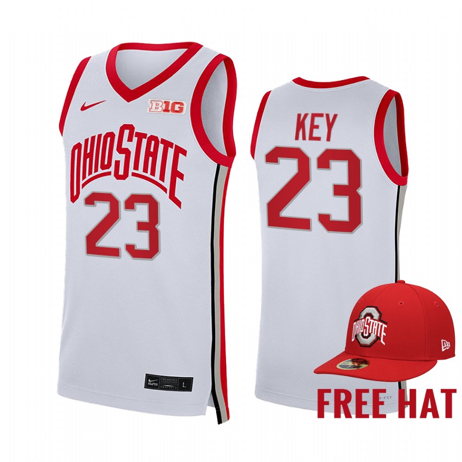 Ohio State Buckeyes Zed Key Jersey 2021-22 College Key Free Hat Uniform