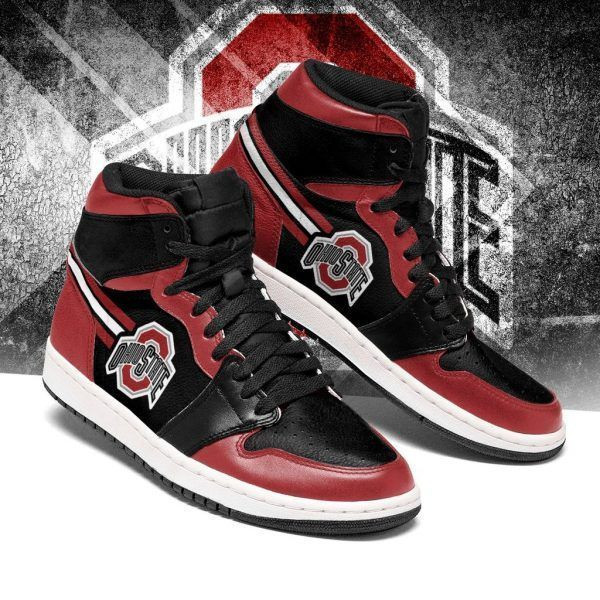Ohio State NCAA Team Sneakers Gift For Fans High Top Air Jordan Sneaker, Air Jordan Hightop