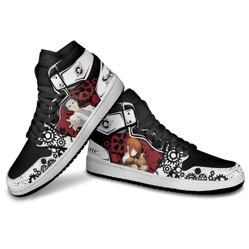 Okabe Rintarou and Makise Kurisu JD1s Sneakers Steins Gate Anime Shoes, Air Jordan Hightop