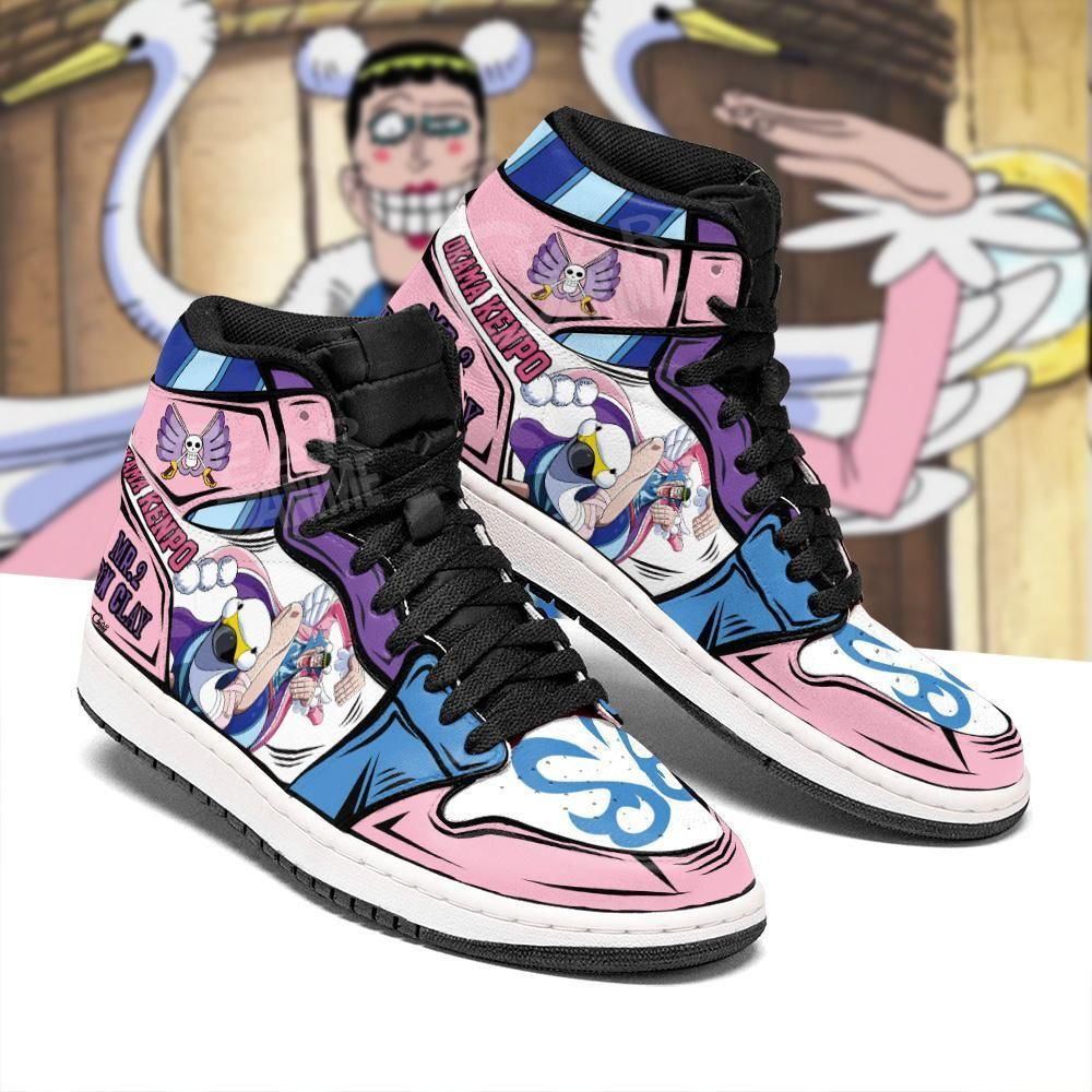 Okama Kenpo Skill One Piece Anime 1 High Top Air Jordan Sneaker, Air Jordan Hightop