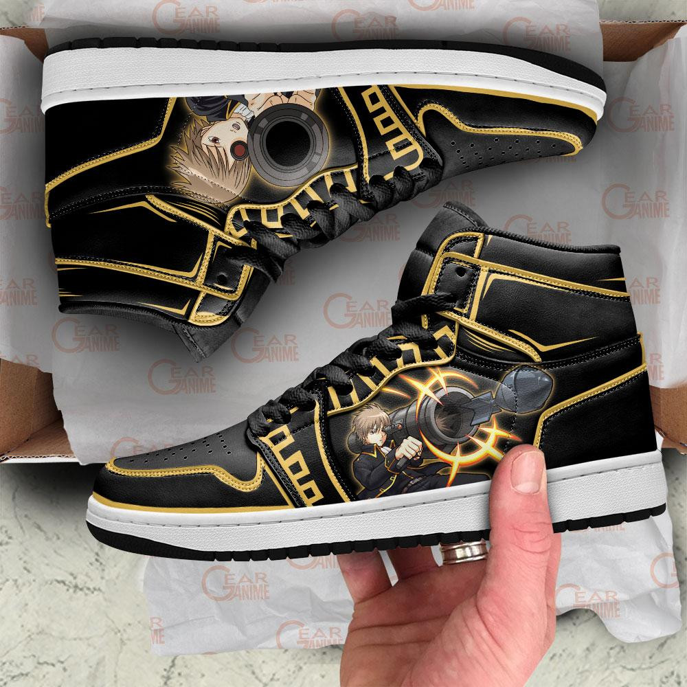 Okita Sougo JD1s Sneakers Gintama Anime Shoes, Air Jordan Hightop